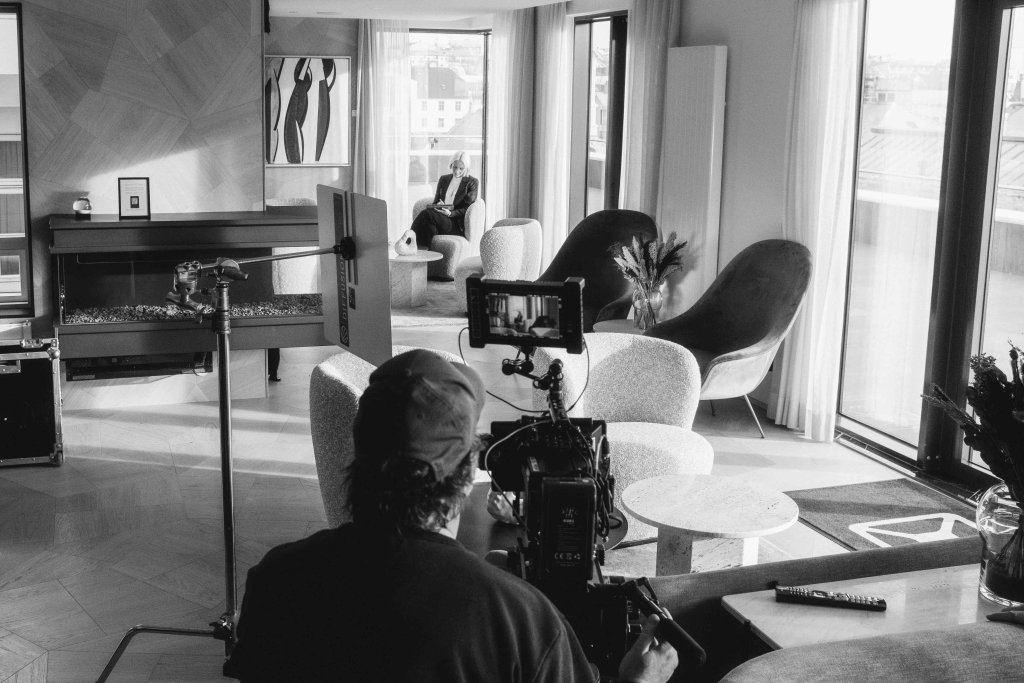 Behind the scenes of Hilton Iceland Parliament Hotel shoot – DP films Nicole Evans on location